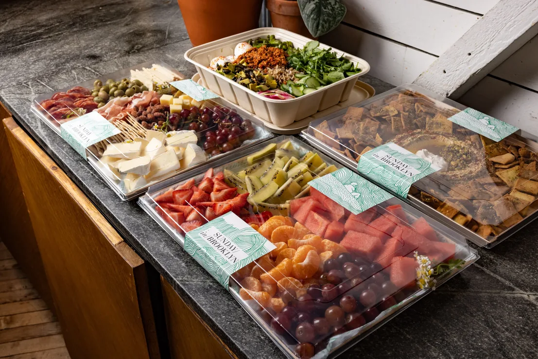 Platters packed for an offsite